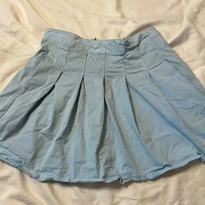American Eagle Blue Zip Up Skirt